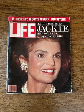 LIFE Magazine "Happy Birthday Jackie" Kennedy Onassis Cover - July 1989